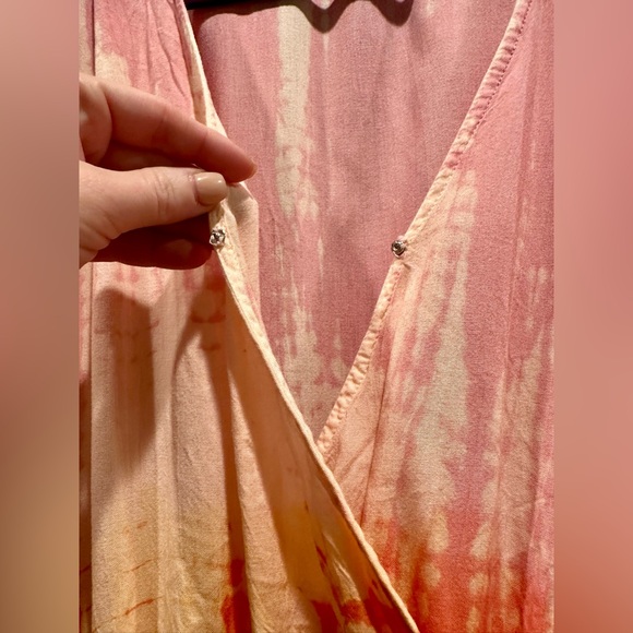 Simply Southern Tie-dye Open Sleeve Tie Closure Elastic Waist Size XL - Picture 7 of 10